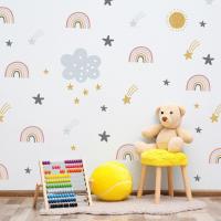 Rengarenk Kökkuşağı Duvar Stickerı